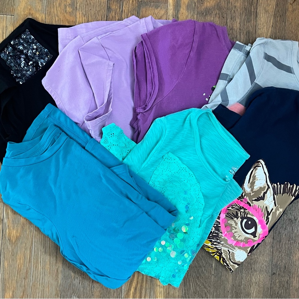Girls size 14-16.  Lot of 7 tops. Name brand